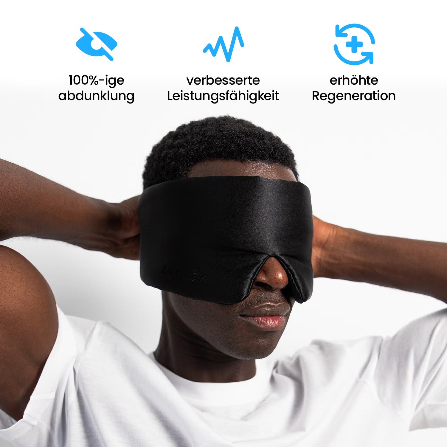 Premium Schlafmaske aus Seide